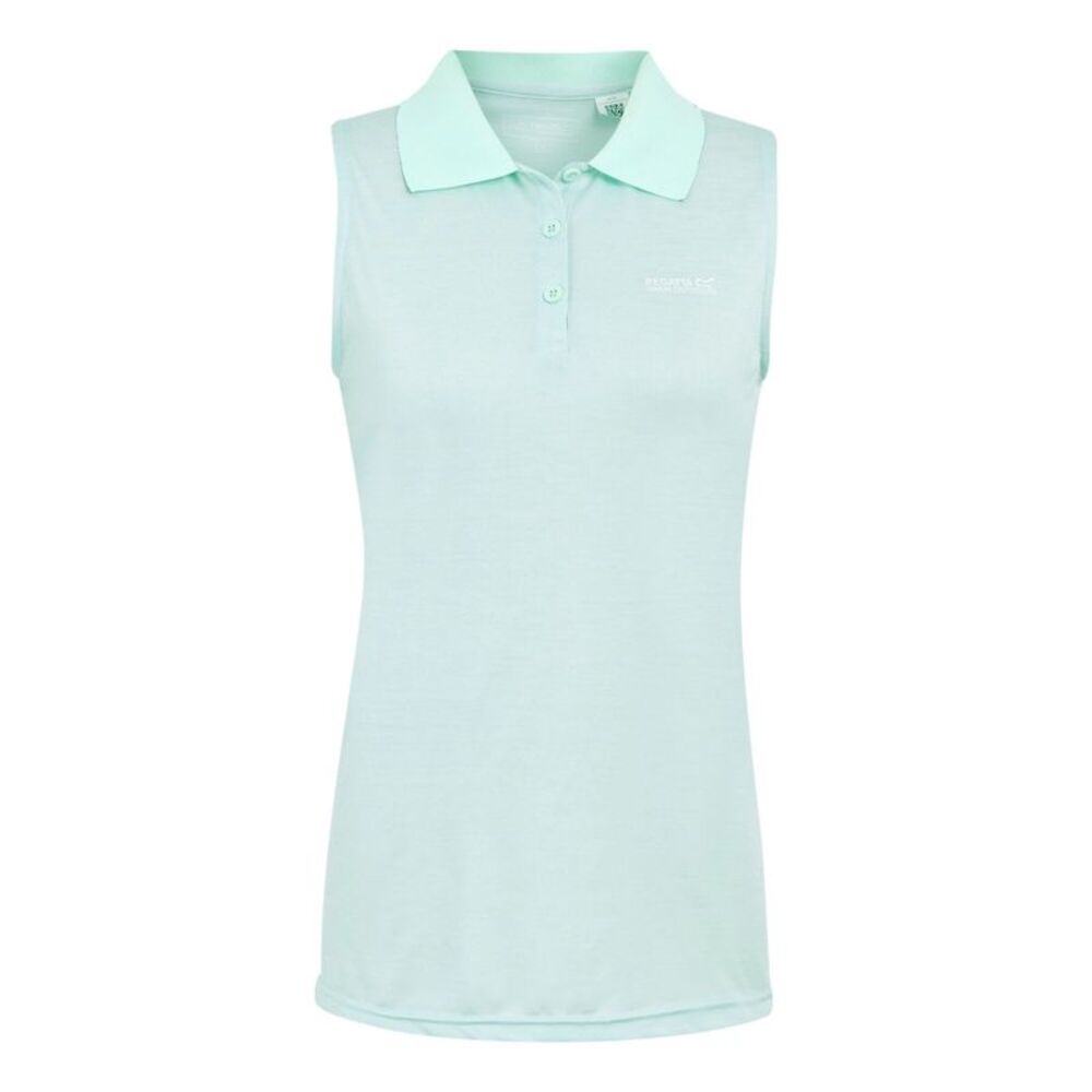 Regatta Womens/Ladies Tima II Sleeveless Polo Shirt / Icy Morn
